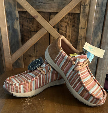 Roper Canvas Striped Vamp Shoes