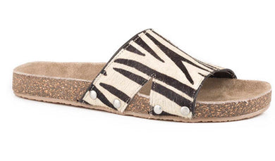 Roper Zebra Hair on Hide Leather Shoe