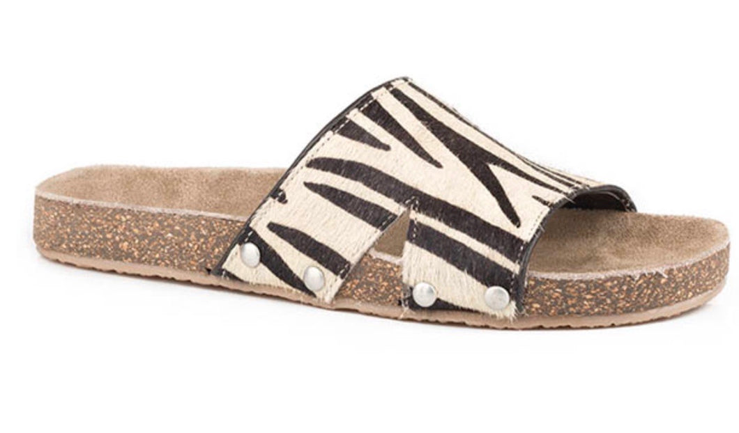 Roper Zebra Hair on Hide Leather Shoe