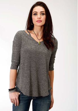 Women's Roper Heather Ribknit  Top