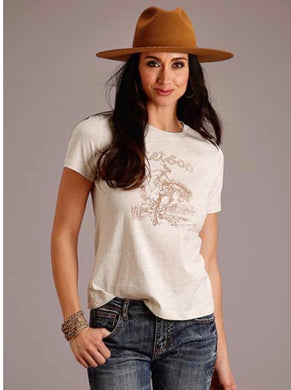 Women's Stetson Cowgirl and bucking horse tee