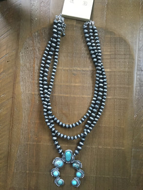 Squash Blossom naja necklace
