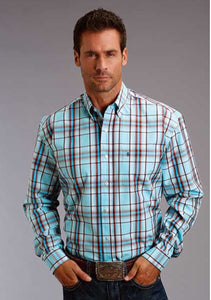 Stetson Binate Tq Ombre Mens Western Shirt