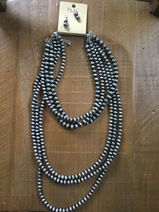 Western Pearl  6 strand necklace