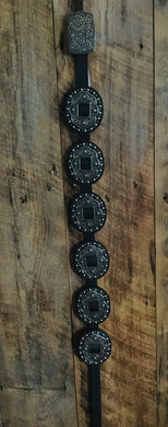 Roper Brn Belt w/ Large Concho's and silver buckle