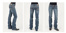Womens Tin Haul Jeans Aztec Steer Head