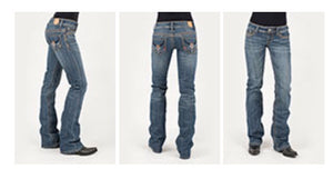 Womens Tin Haul Jeans Aztec Steer Head