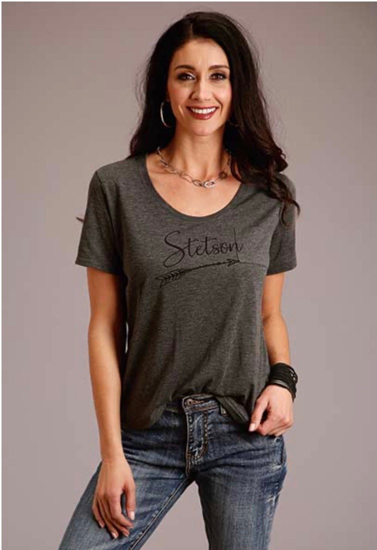 Women's Stetson Grey Arrow Tee