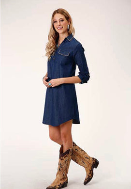 Roper Denim Pullover Dress