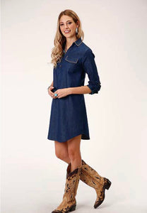 Roper Denim Pullover Dress